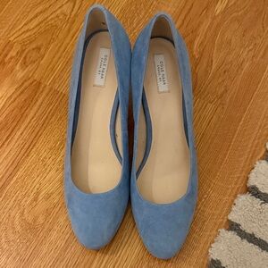 Cole Haan Women's Light Blue Suede Heels